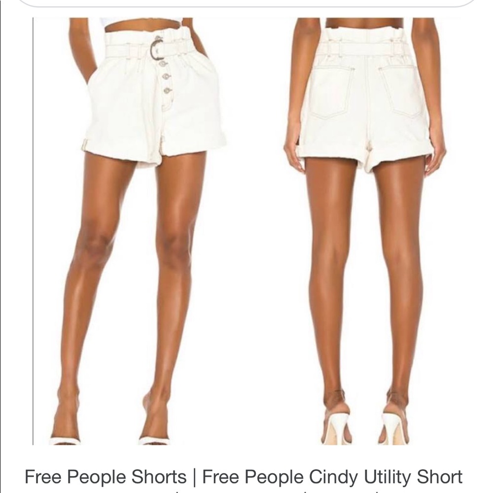 Free people ivory shorts